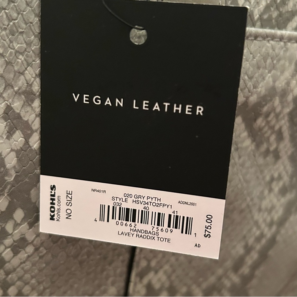 Simply Vera Vera Wang Lavey Raddix Tote Bag 🆕 - Picture 3 of 9
